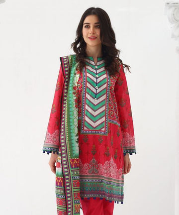 Zellbury Crimson Red Lawn Suit Lawn Collection 2021